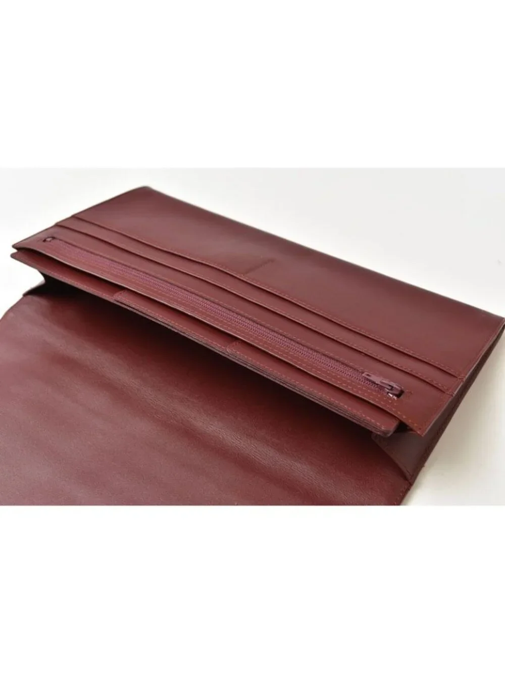 Cartier Clutch Business Must Line Vintage Leather Bordeaux